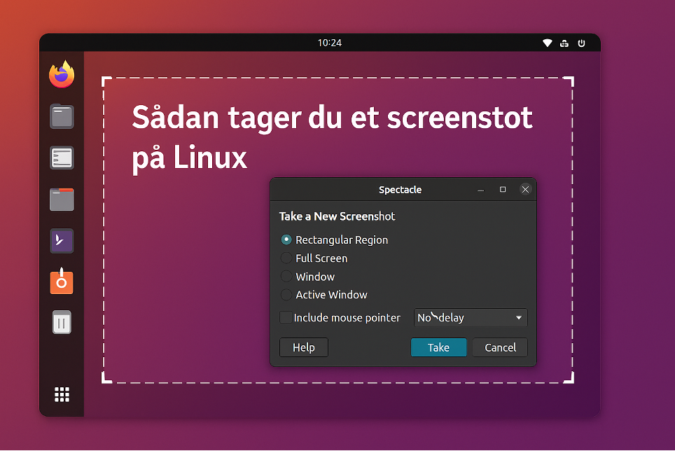 Hvordan tager man et screenshot på Linux?
